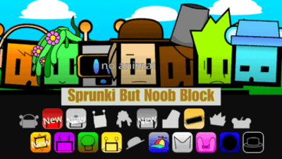 Sprunki But Noob Block: Make Blocky Beats!
