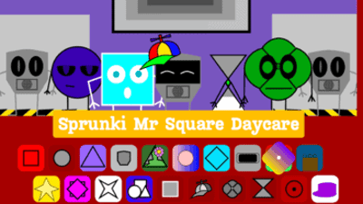 Sprunki Mr. Square Daycare: Blocky Music Fun!
