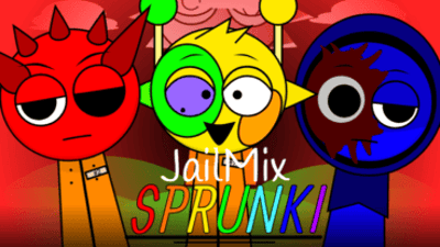 Sprunki Jailmix: Dark Music Mod
