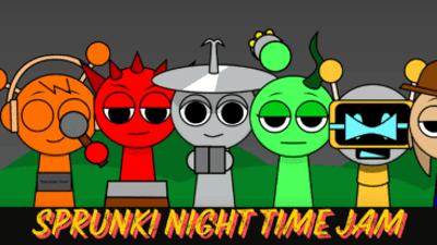 Sprunki Night Time Jam: Nocturnal Music Mod
